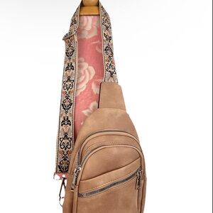 TELENA Women's Backpack Travel Brown Color Adjustable Handle Faux Leather Boho